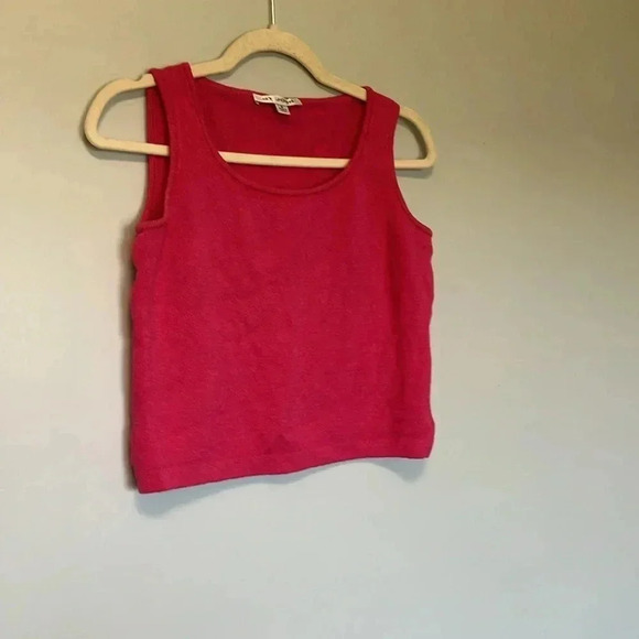 St. John hot  pink crop top - Picture 3 of 4